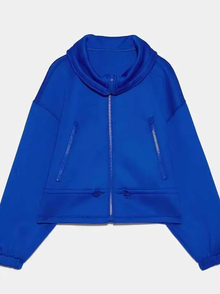 Женское пальто 2024 новая мода на шнурке повседневное короткое с