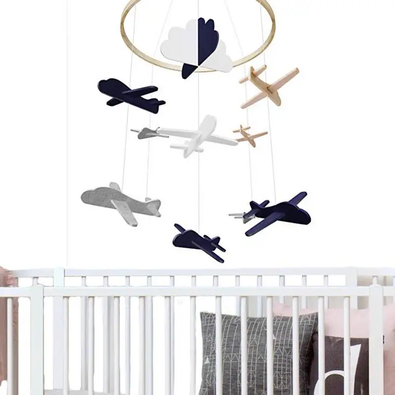 

Baby Crib Dream Catcher Bed Mobile Airplances Clouds Birds Baby Ceiling Hanging Nursery Bedroom Decor