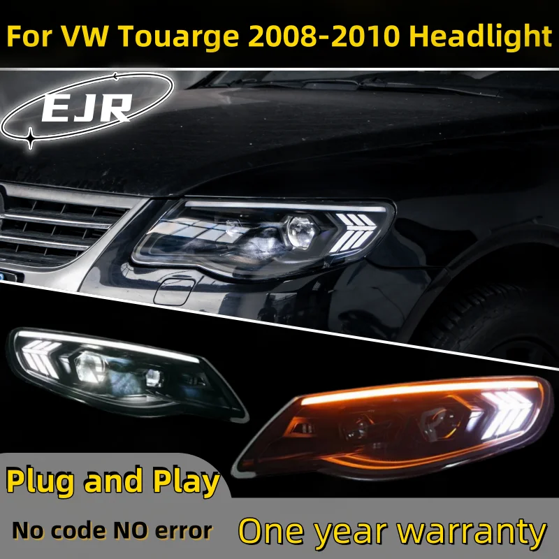 

Автомобильные аксессуары для VW Touareg, сборка фар в сборе 2008-2010, обновление до новой _ фары, ходовые огни, автомобильные аксессуары