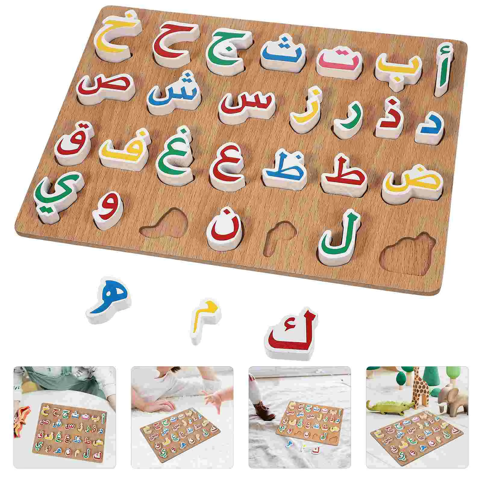 

Puzzlearabic Matching Kids Woodenchildren Learning Plaything Board Letter Alphabet Aids Educationblocks Stem Wood Teaching