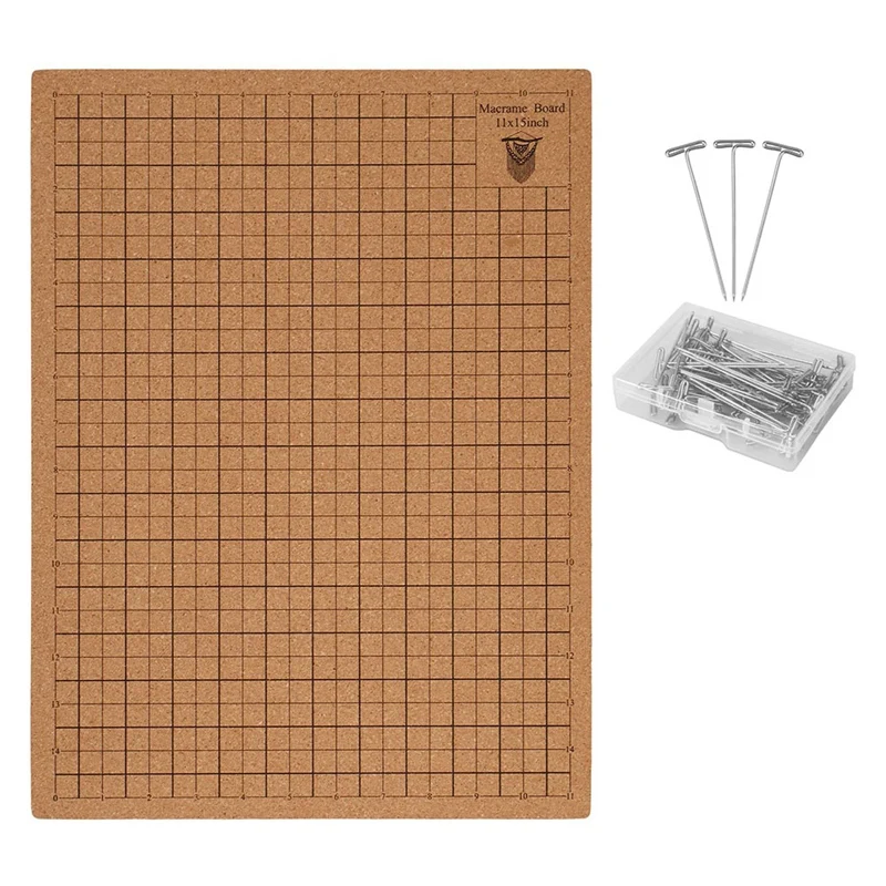 

Macrame Board With Pins, 12X16in Portable Double Side Macrame Project Board With Grids,Reusable Macrame Board Durable