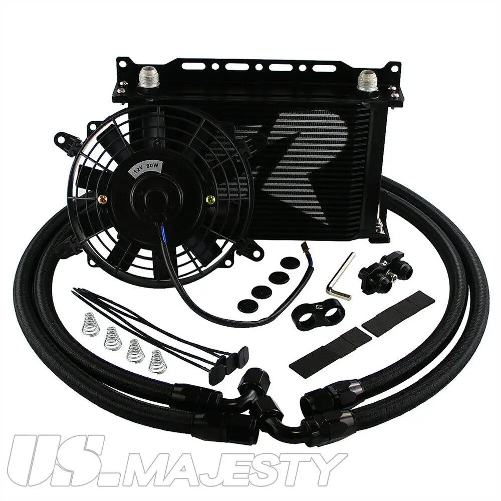 

25 Row 10AN Oil Cooler Kit Fit for BMW E36 6 cyl engine 92-98 E46 M3 01-06 E90 E92 E93 335i E82 135i 1M Coupe 2008+