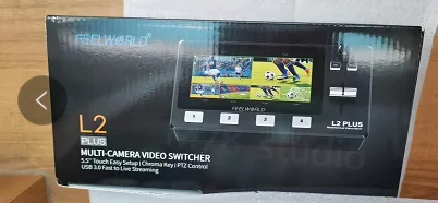FEELWORLD L2 PLUS Multi-camera Video Mixer Switcher with 5.5&ampquot LCD Touch Screen PTZ Control Chroma Key USB3.0 live streaming |