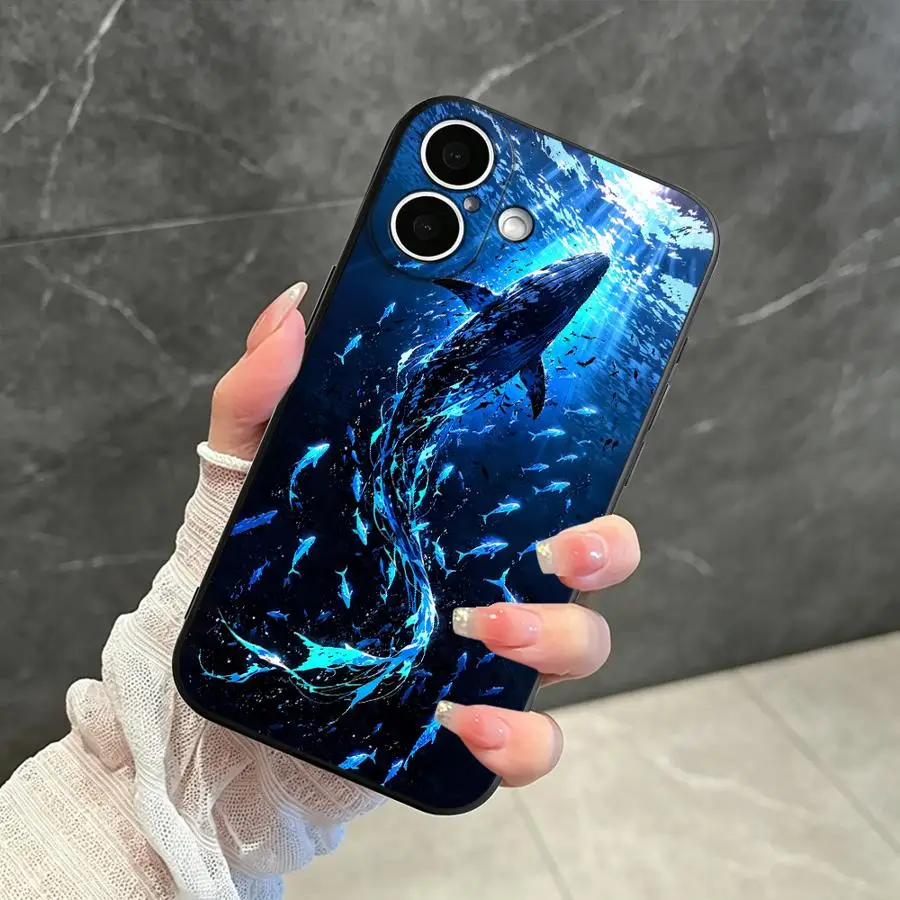 Чехол для телефона Apple iPhone 17 Pro Max 14 16 Plus 11 6 6S SE 7 8 XS 13 Mini 15 X с подводным океанским дизайном (art.: 3920db1c9a034) - 3920db1c9a034