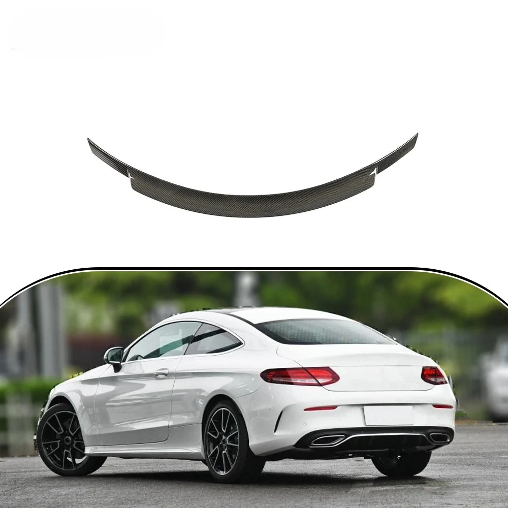 Задний спойлер из углеродного волокна W205 C63 крыло для Mercedes Benz C43 AMG C Class Coupe 2015 - 2019