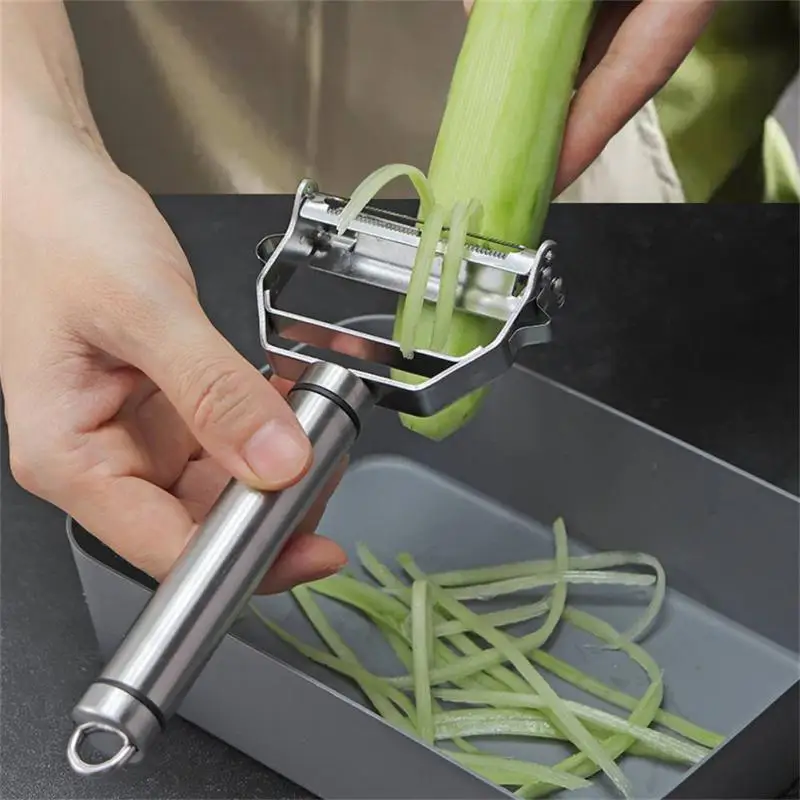 

Stainless Steel Vegetable Peeler For Potato Cucumber Grater Double-head Fruit Cutter Carrot Slicer Shredder Kitchen Accessories