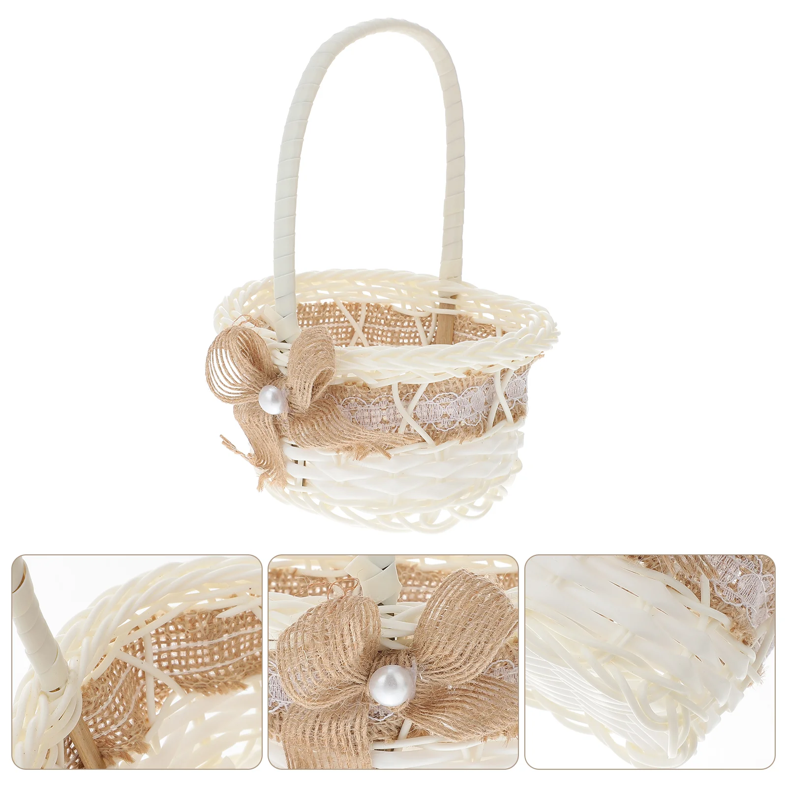 

Mini Basket Decorative Storage Wedding Lovely Home Simple House Adornment Multi-functional Small