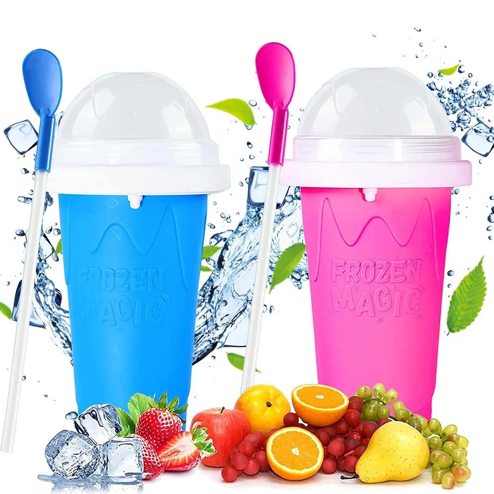 

Slushy Cup, Frozen Magic Slushie Maker Cup Squeeze, Cool Fun Stuff Things Gadgets