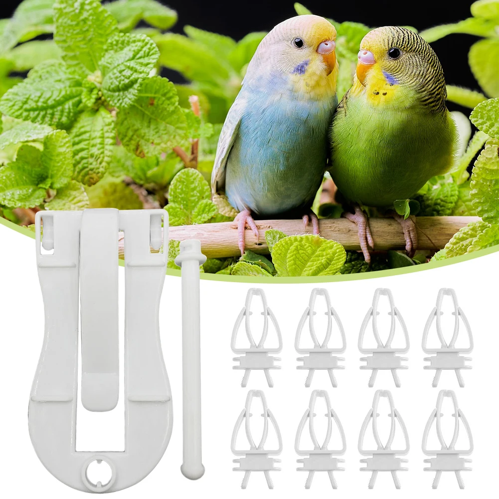 

Plastic Birds Food Holder Pet Parrot Feeding Fruit Vegtable Clip Cuttlefish Bone Feeder Device Pin Clamp Bird Cage Accessories