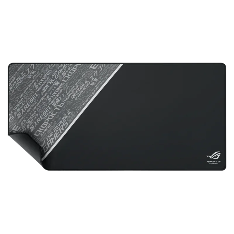 Черный коврик для мыши ASUS ROG в оболочке | Очень большой игровой с нескользящей