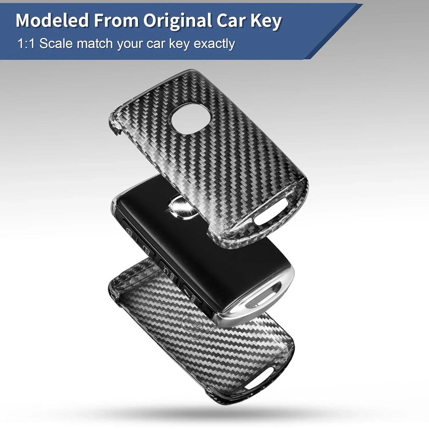 Чехол для брелока из углеродного волокна защитный чехол Mazda 6 CX-3 CX-30 CX-5 CX-50 CX-9 CX-90