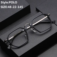 polygonal acetate glasses frame men retro small rim prescription eyeglasses women optical eyewear fashion brand polo 9679