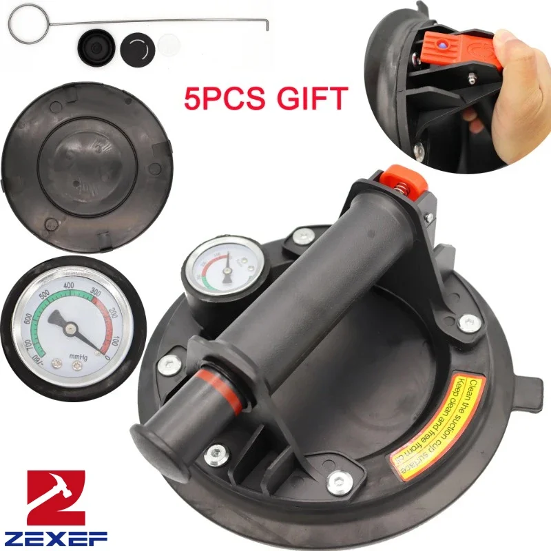 Вакуумный стеклоподъемник 8 дюймов мощный вакуумный подъемник для гранита и