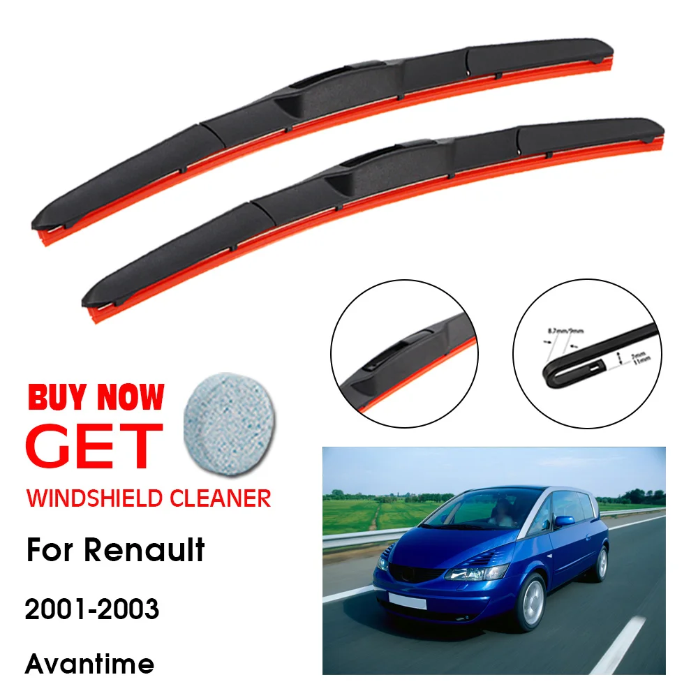 

Car Wiper For Renault Avantime 26"+18" 2001-2003 Front Window Washer Windscreen Windshield Silica Gel Wiper Blades Accessorie