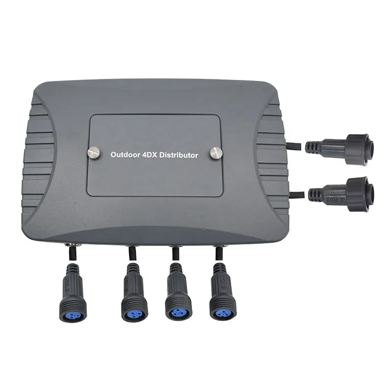 4-канальный водонепроницаемый сплиттер DMX512 для уличного сценического освещения, усилитель сигнала, 4-канальный распределитель сигнала DMX для светодиодных сценических светильников (art.: 3920dcbb26c3d) - 3920dcbb26c3d
