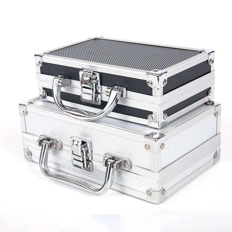 

Портативная сумка для хранения инструментов, мини-ящик для инструментов в комплекте для чемодана, мастерской, алюминиевое игрушечное оборудование, ящик для инструментов, игрушечный портфель, подарок