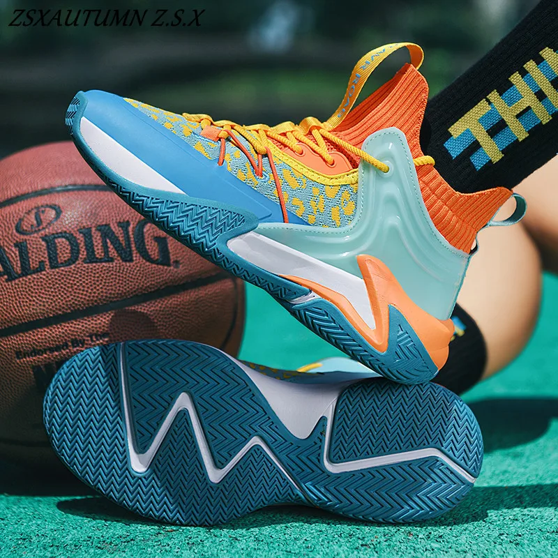 

Fashion Men Basketball Shoes Plus Size Breathable Non-Slip Outdoor Sports Shoes Training Athletic Sneakers High Quality Comfort