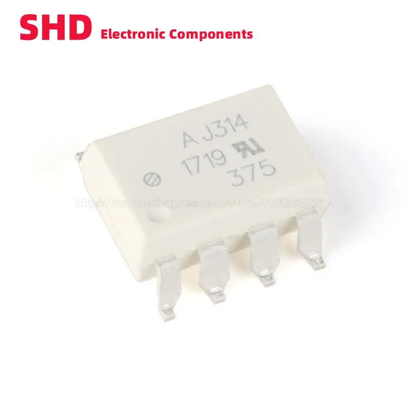 

5 шт. HCPL-J314-500E AJ314 J314 HCPL-J314 SOP высокоскоростные оптопары 0.4A IGBT Gate Drive IC