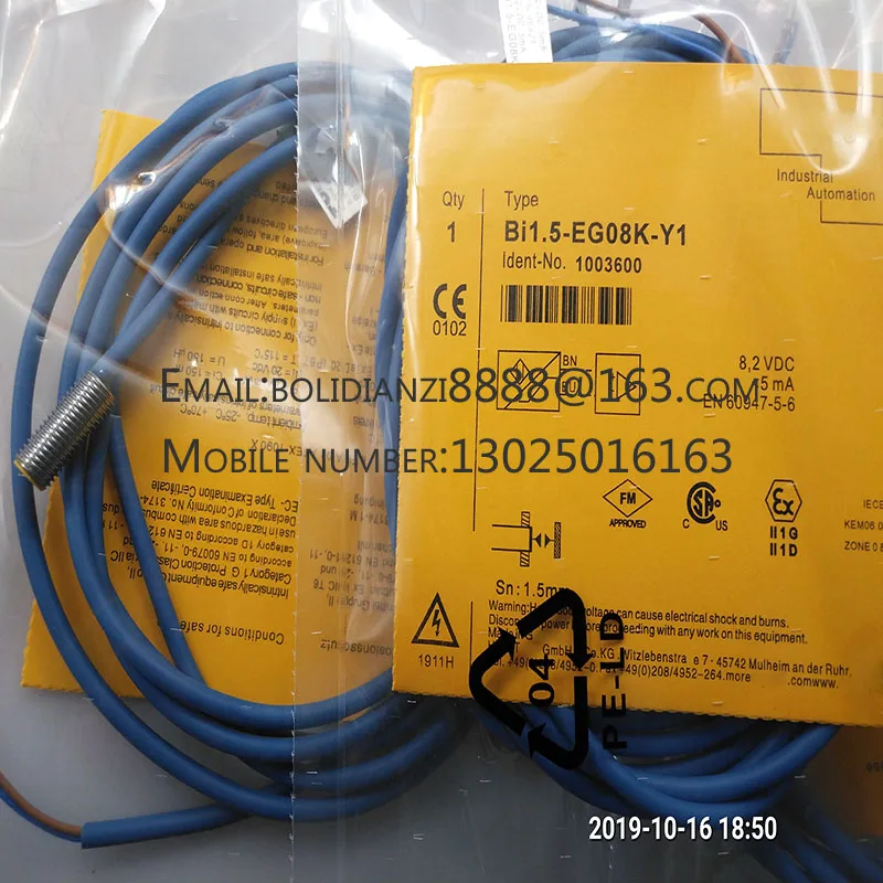 Новый датчик приближения BI1.5-EG08K-Y1 BI1.5-EG08-Y1 BI1 5-EG08K-Y1 В наличии