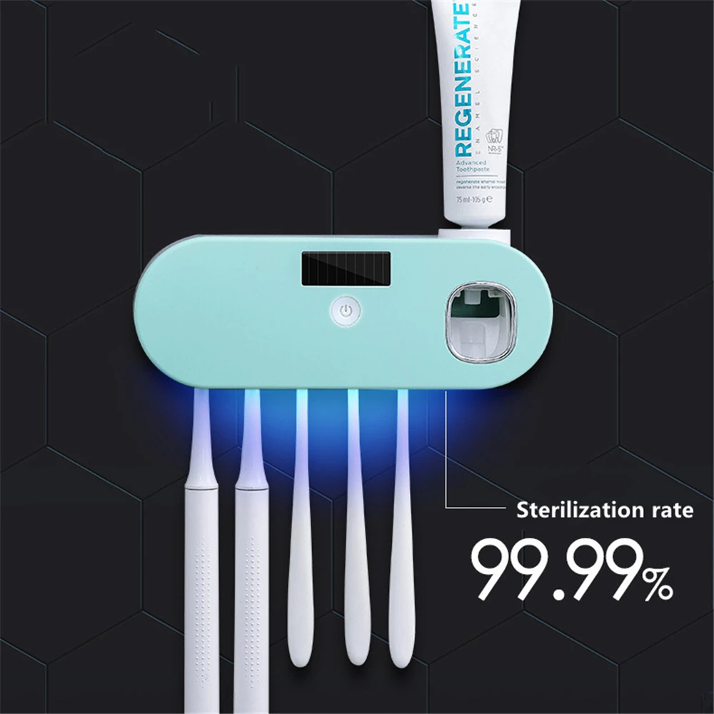 УФ-держатель для зубных щеток без перфорации с автоматической соковыжималкой