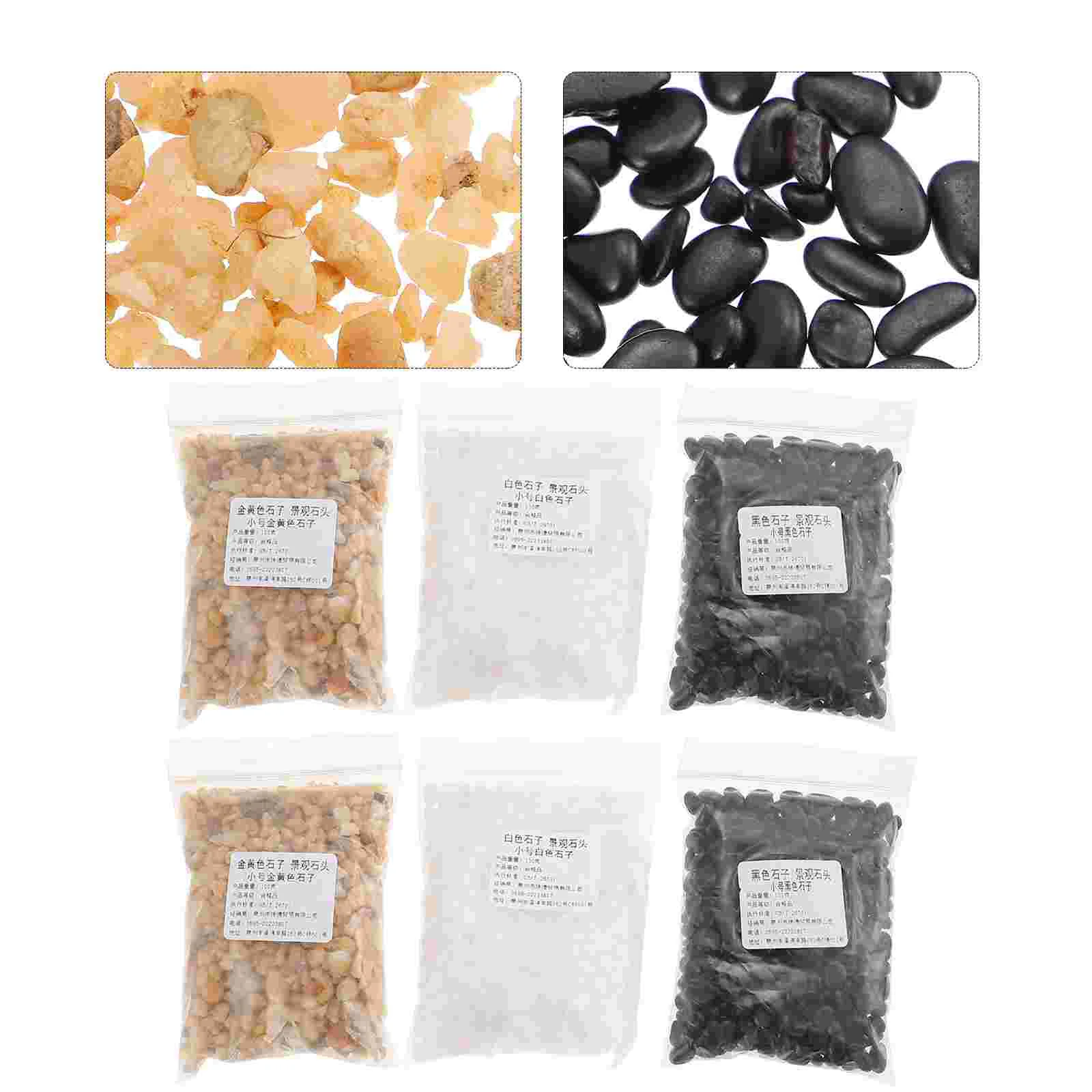 

1 Bag of Fish Tank Ornaments Small Stones Aquarium Decors Flowerpot Stones