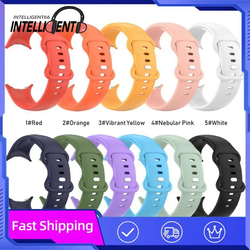 

45mm Butterfly Double Hole Watchband Dustproof Smart Accessories Silicone Strap Fall Proof Replacement Strap