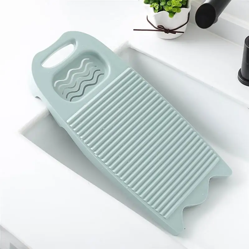 

2pcs Durable Laundry Washboard Household Supplies Wash Board with Soap Box