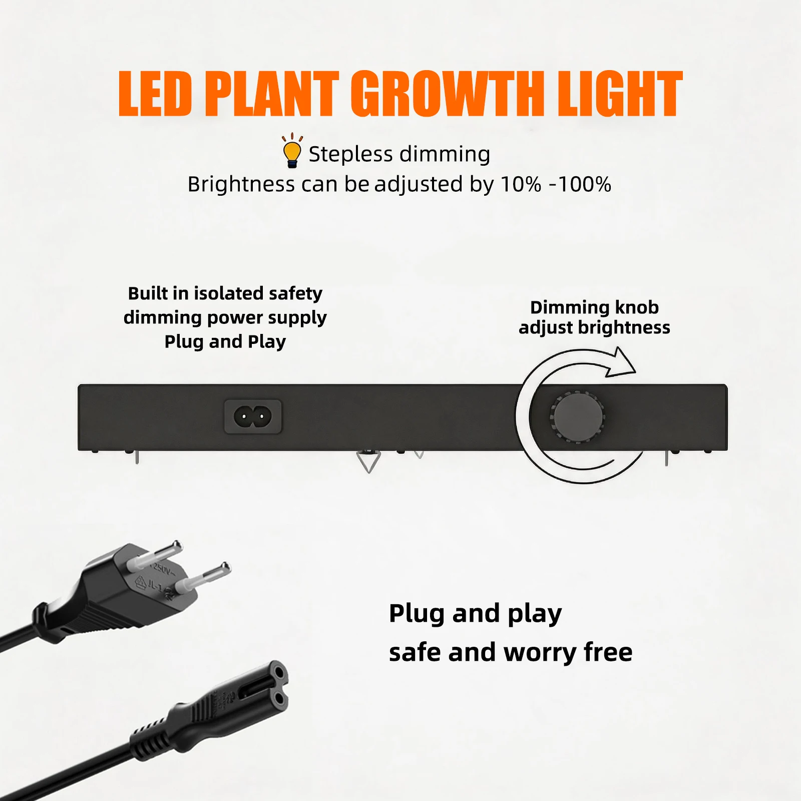 Фото Светодиодная фитолампа 225 LED, полный спектр, диммируемая, Quantum Board, 30 Вт, для гроубокса, для комнатных растений, рассады, цветов и овощей №5