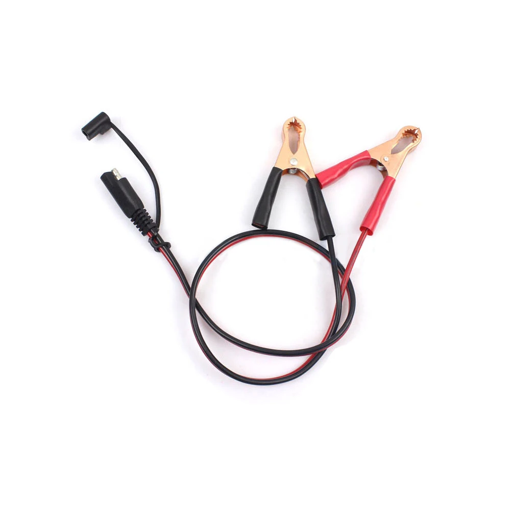 

Автомобильный зажим для зарядного устройства аккумулятора к разъему Sae Удлинительный кабель 16awg Sae 2 Pin быстрое отключение к зажимам Соединительный шнур
