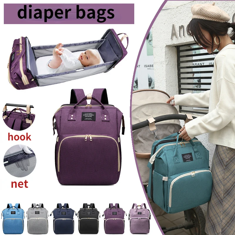 

Baby Diaper Bag Nappy Stroller Bags For Baby Maternity Bag Backpacks Crib Newborn Mommy Bag Changing Table Baby Bags For Mom