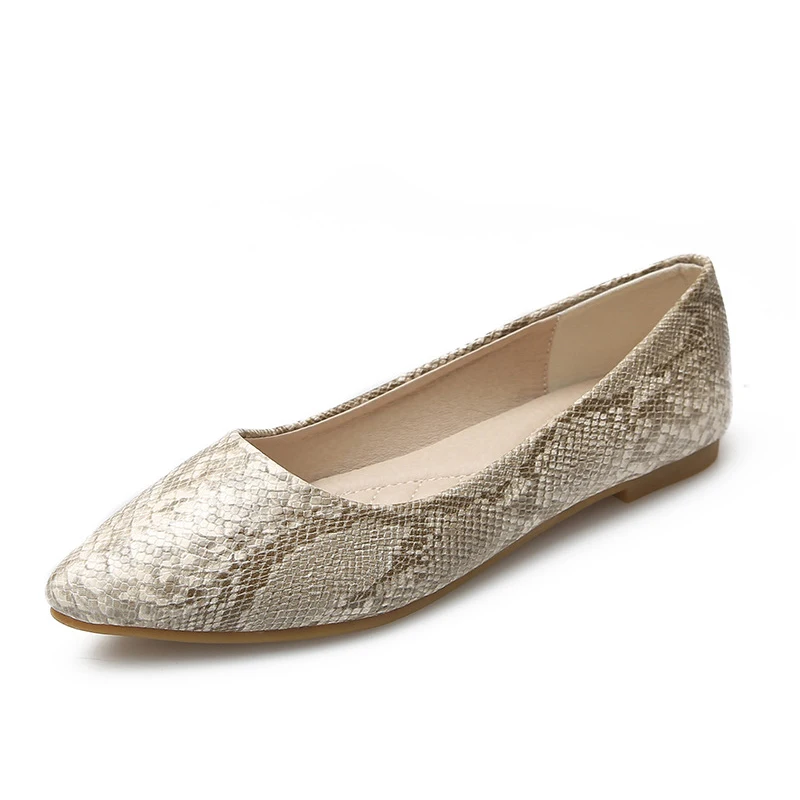 

Женские туфли на плоской подошве, с острым носком, Размеры 33-43