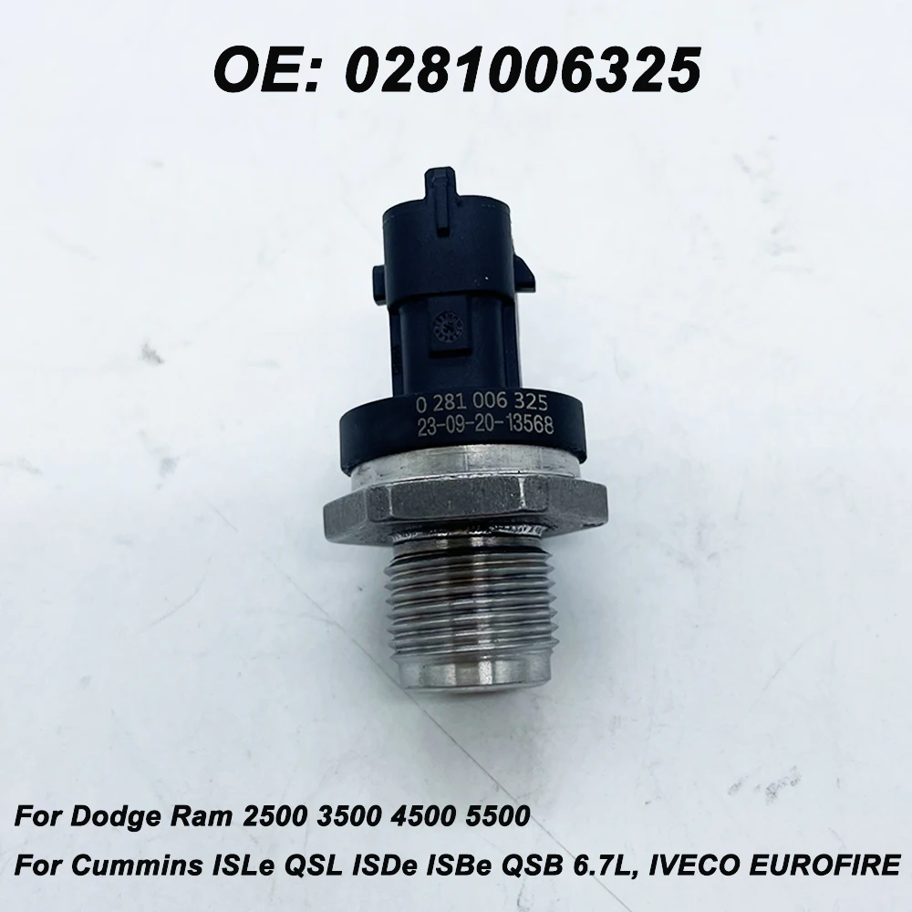 Датчик Давления В Топливной Рампе Для Dodge Ram 2500 3500 4500 Cummins ISLe QSL ISDe ISBe QSB 6 7 Л IVECO EUROFIRE