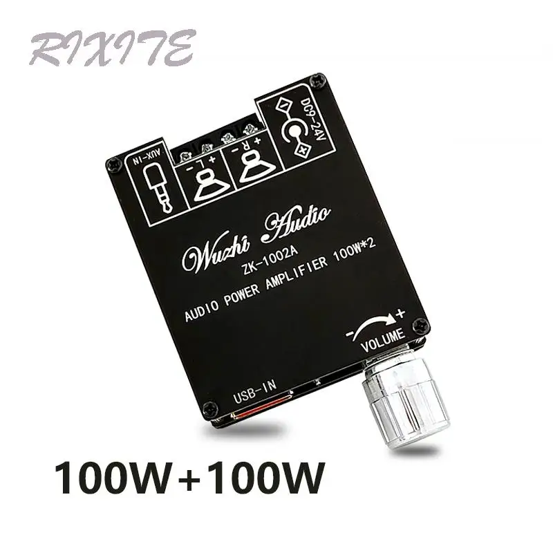 Плата цифрового усилителя мощности для домашнего кинотеатра 100 Вт + Bluetooth 2 0