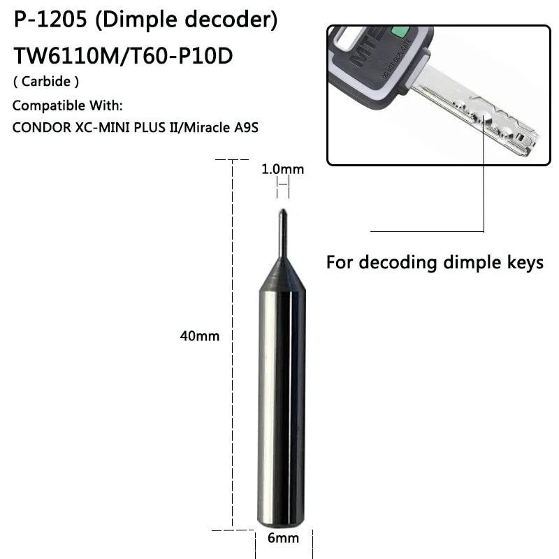 

Фреза для кондора Dolphin XP 005, 1,0 мм, 1,5 мм, 2,0 мм, 2,5 мм