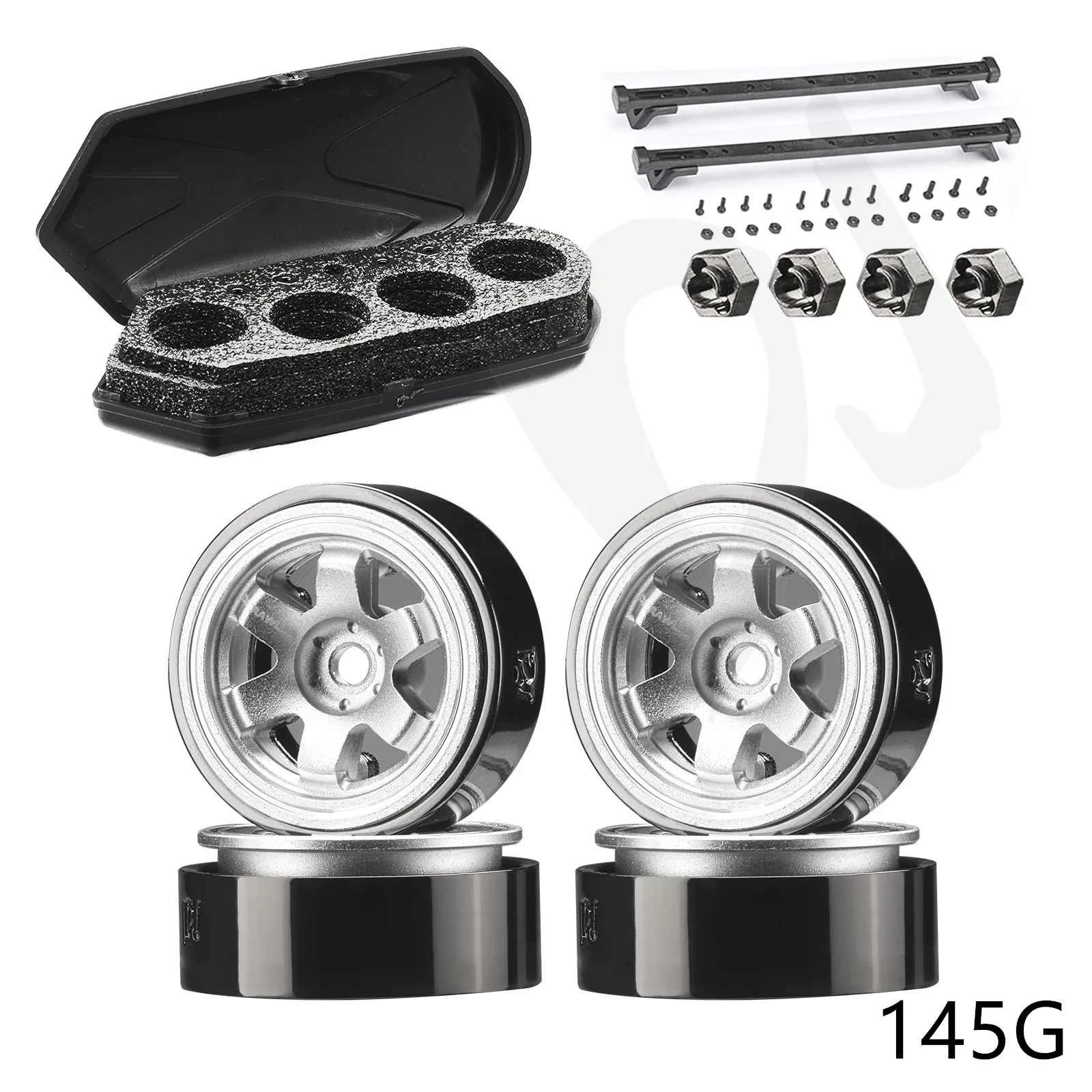 

Колесо 1,0 дюйма 1 дюйм Beadlock 1/10 RC WPL D1Rim с гусеничной крышей автомобиля, обновленные аксессуары