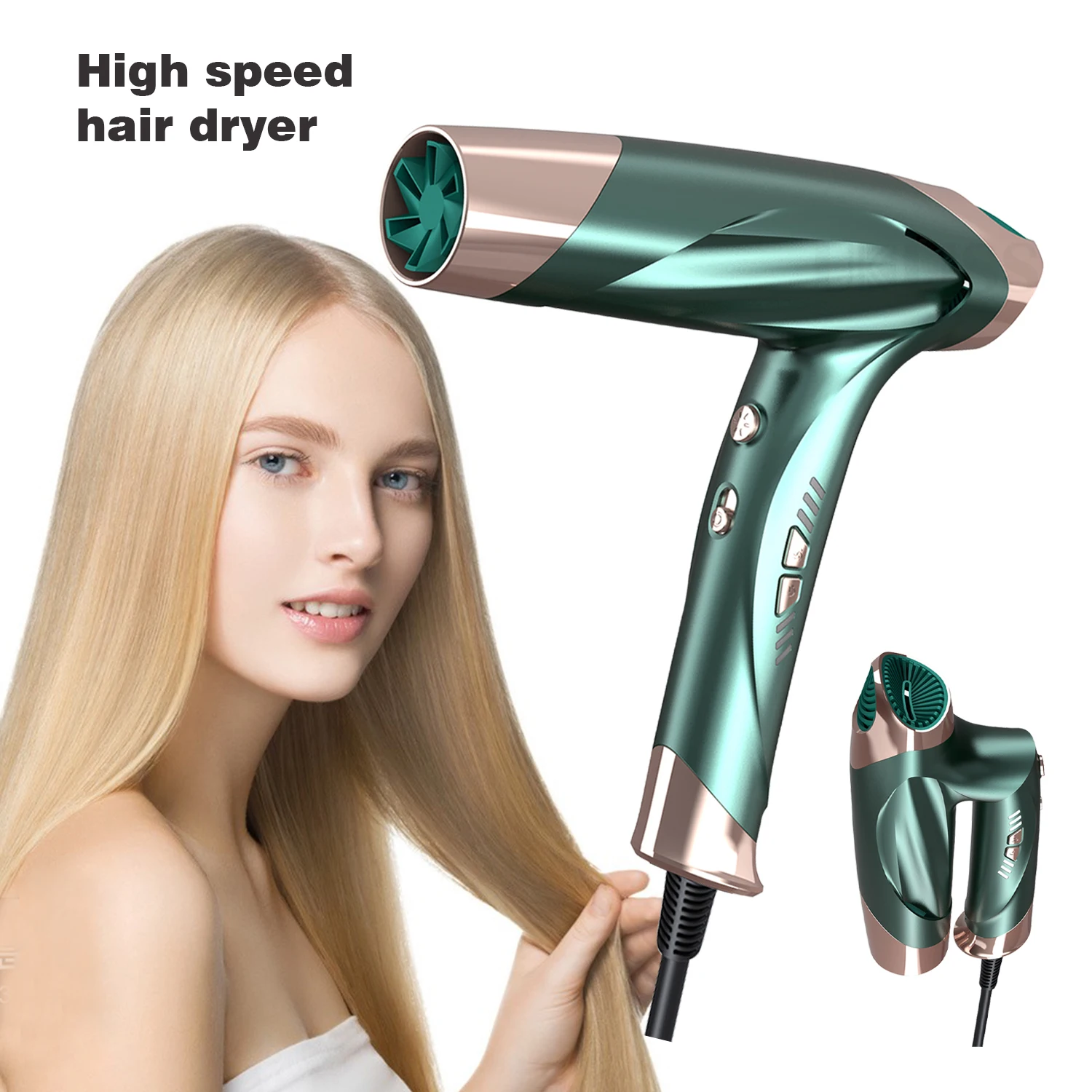 

Top Quality Dryer Negative Ionic Fast Dry Low Noise Blow DryerPowerful Fast-Drying Professional Salon Ionic Hairdryers
