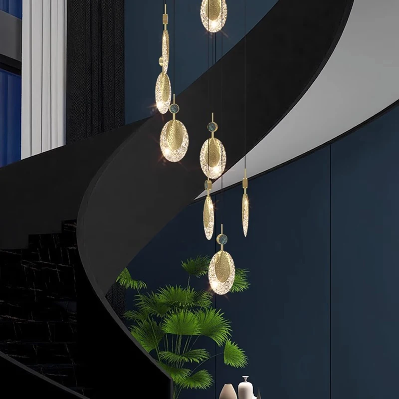 

Pendant Lamp Led Art Chandelier Lighting Room Decor Nordic home dining indoor crystal hanging living lamparas colgantes lustres
