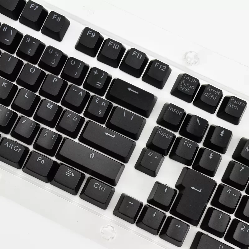 

French Keycaps For Mechanical Keyboard Compatible With MX Switches Double Shot Support Led Lighting FrançAis Keycaps AZERTY