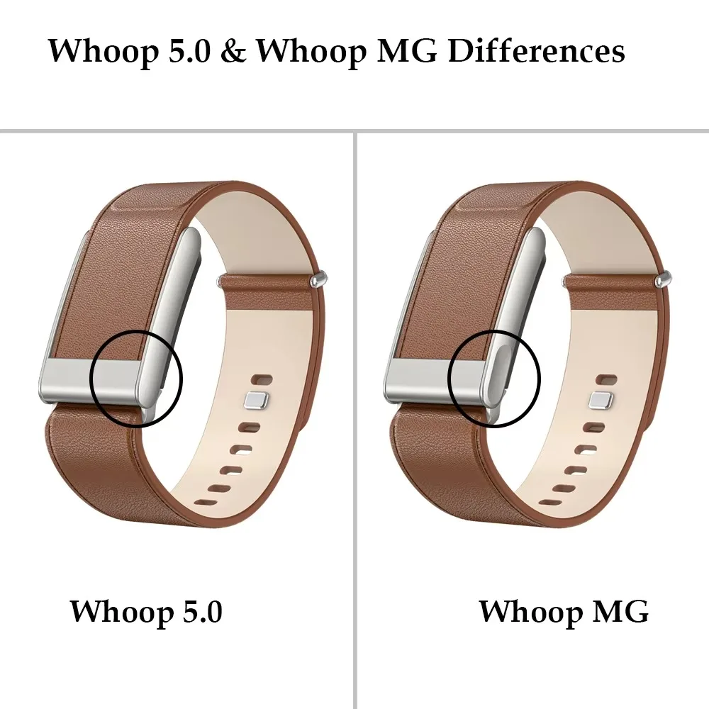 Для Whoop 5,0MG Официальный оригинальный кожаный ремешок Деловой сменный браслет Мягкий регулируемый ремешок для Whoop 5,0MG ремешок для часов (art.: 3920d414c506e) - 3920d414c506e