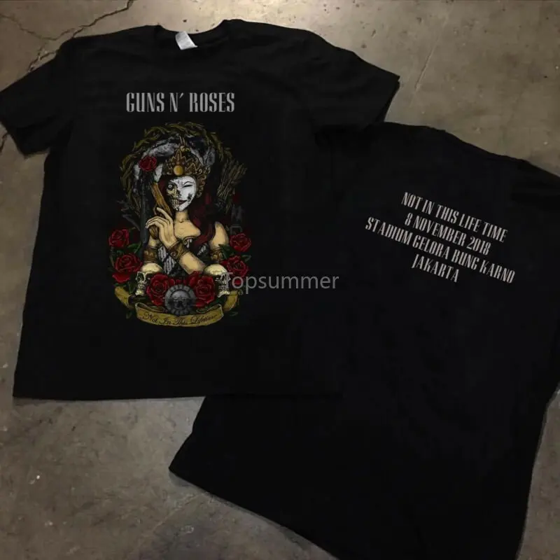 

Футболка с надписью Guns N Roses Tour Jakarta, 8 ноября 2018 г., размеры s-xxl