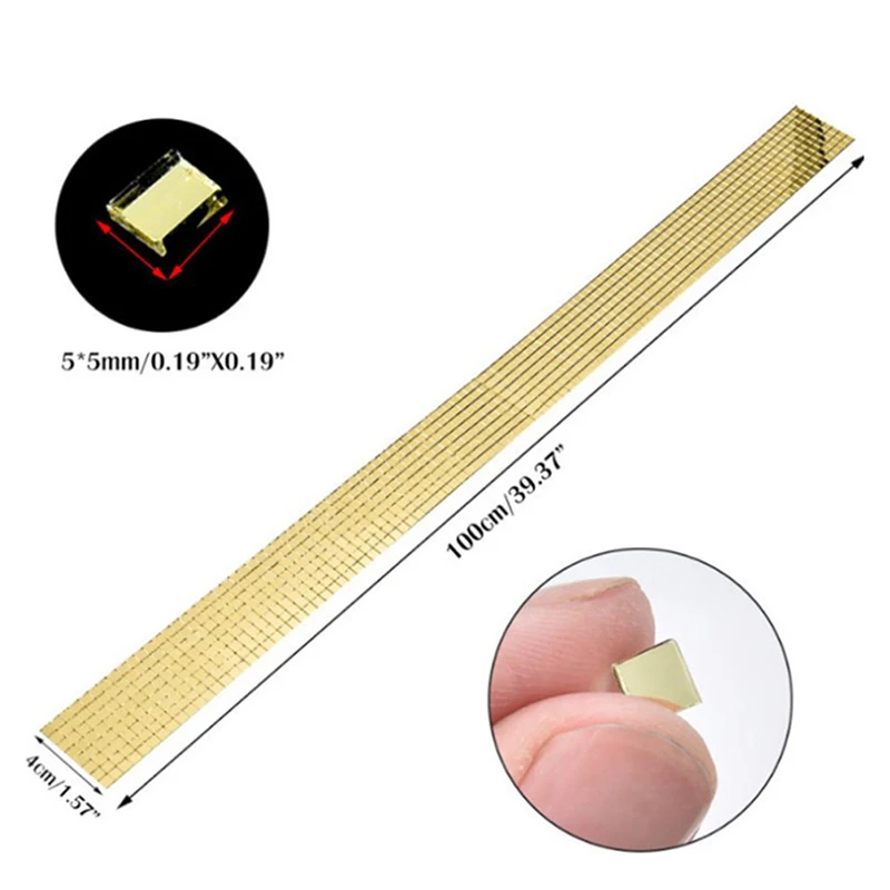 Светоотражающая Мозаичная Плитка 4x100 См Diy Самоклеящаяся Акриловая Наклейка На