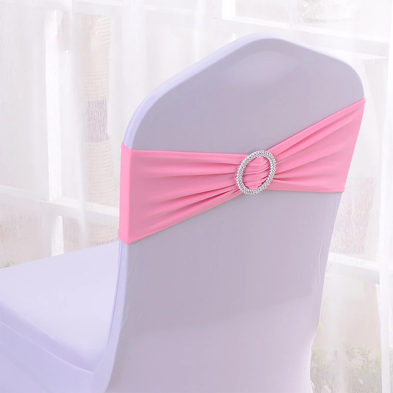 

Colours Spandex Chair Sash Wedding Lycra Chair Band Stretch For Chair Covers Decoration Party Dinner Banquet Chair Sash 36*15cm