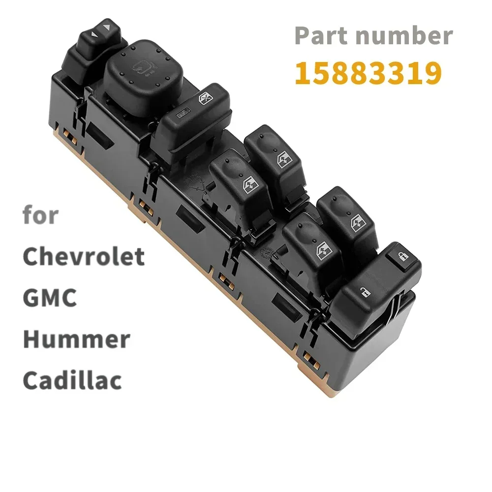 15883319 DWS-394 Переключатель стеклоподъемника для Hummer H2 Chevrolet Suburban Avalanche GMC Yukon Sierra 2003-2006