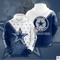 2022 new american football tracksuit rubgy cowboys team 3d printed mens hooded sweater sweatshirt oversized fashion pullover