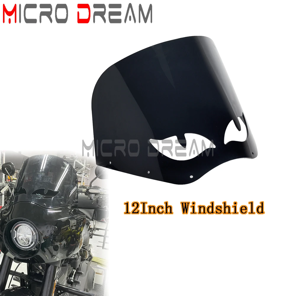 

Фара лобового стекла для Harley Softail Low Rider Street Bob стандарт FXST FXLR FXBB 2002-2022 12 дюймов в клубном стиле Road Warrior