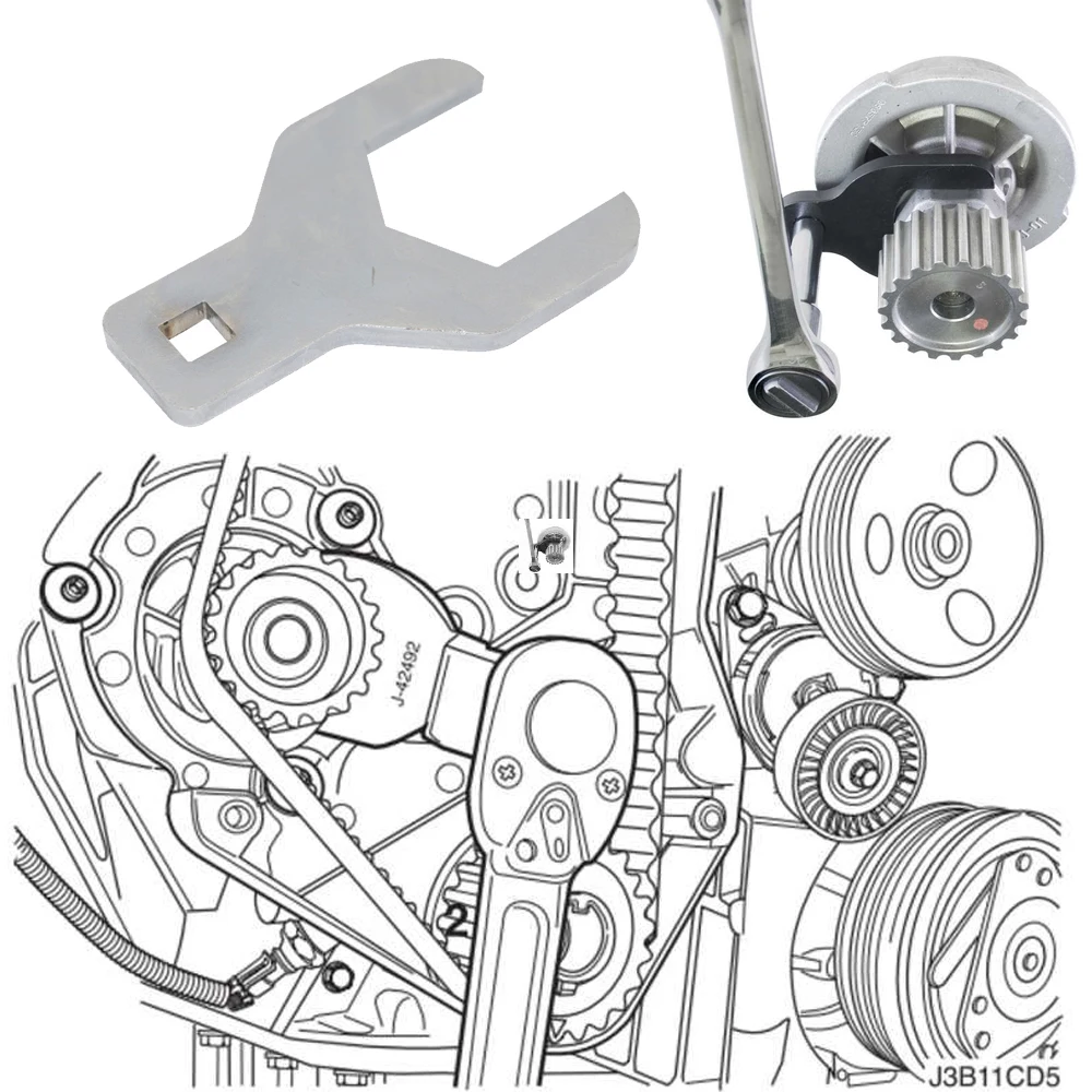 Ключ с водяным насосом гаечный ключ инструмент для удаления 42 мм Chevrolet Aveo C63D SAIL Buick