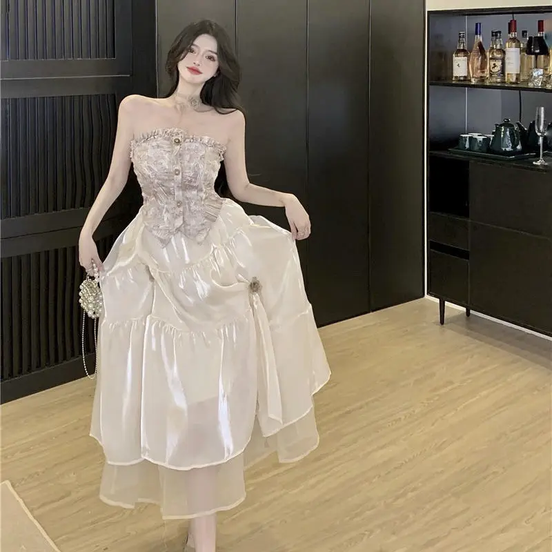 Женское платье на одно плечо D &amp M французское летнее средней длины 2022