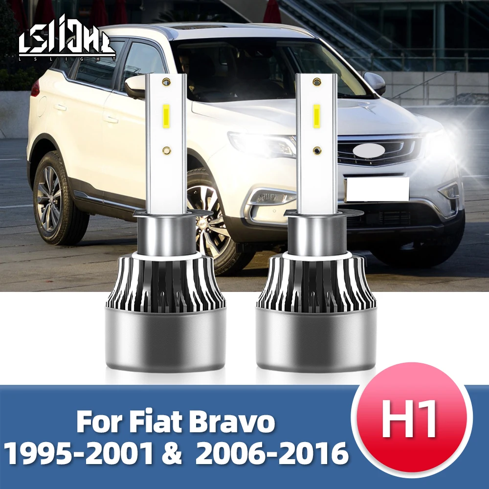 

LSlight светодиодные фары 6000 лм фары автомобильные фары лампы H1 2006 K Luces Авто турбо туман светильник 12V для Fiat Bravo 2016-1995 & 2001-