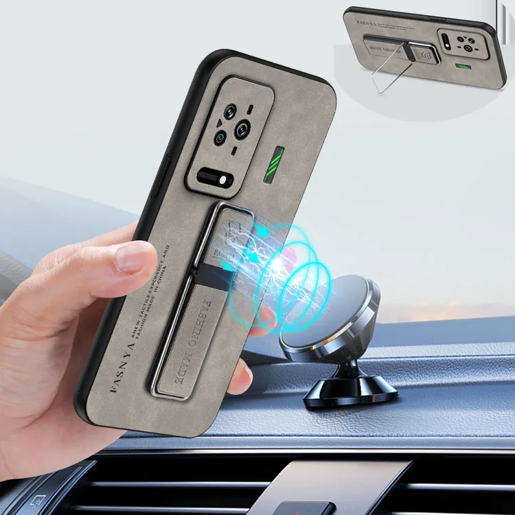 Роскошный Магнитный кожаный чехол из овечьей кожи с держателем для телефона Xiaomi