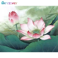 gatyztory pictures by number flowers kits home decor painting by number drawing on canvas handpainted art gift